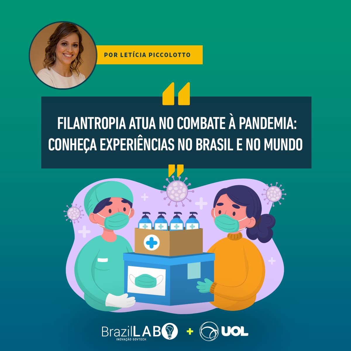 A pandemia tem deixado evidente que o papel da sociedade civil tem sido fundamental para combater a covid-19 e seus efeitos perversos. A boa notícia é que a atuação da filantropia tem se mostrado muito forte no mundo todo. Falei sobre o tema no <a href="/tilt_uol/">Tilt UOL</a>: 
bit.ly/3nAV7hp