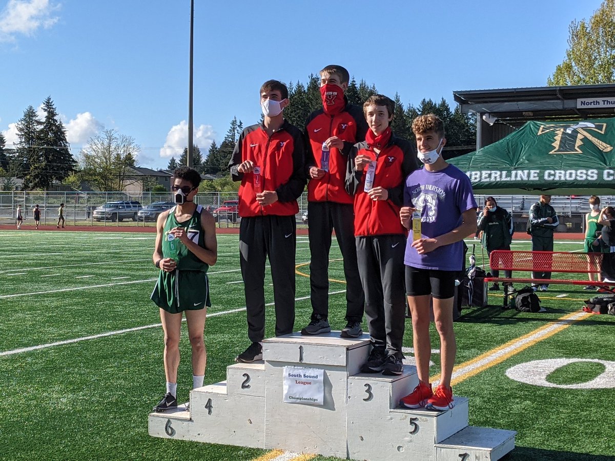 Yelm boys are track and field league champs in a year of challenges. And these guys went 1,2,3 on the league in the 1600. What a season!