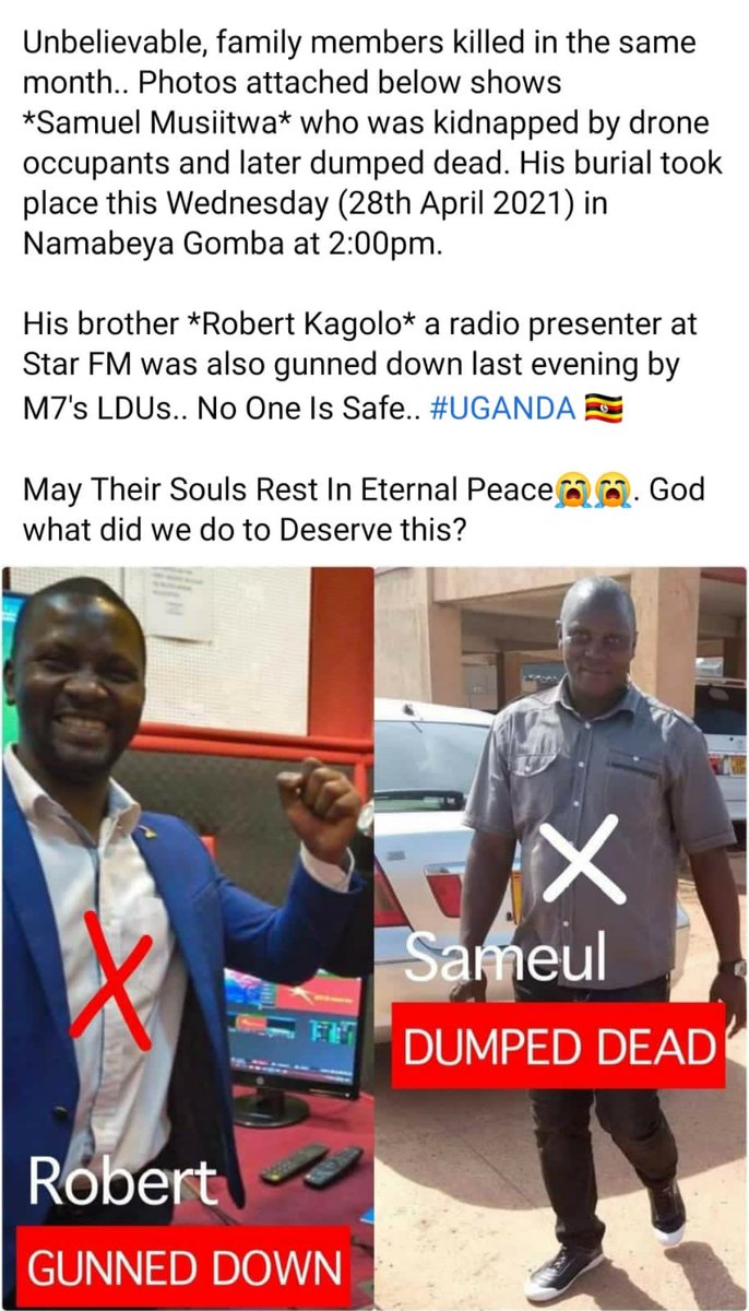 monitor_s's tweet photo. @SecBlinken Human rights ,freedoms and democracy have been terrorised by @KagutaMuseveni for the last 4 decades.

It is high time the friends of democracy and global village stands up and take action and not just aword https://t.co/C8J9r0rVNs