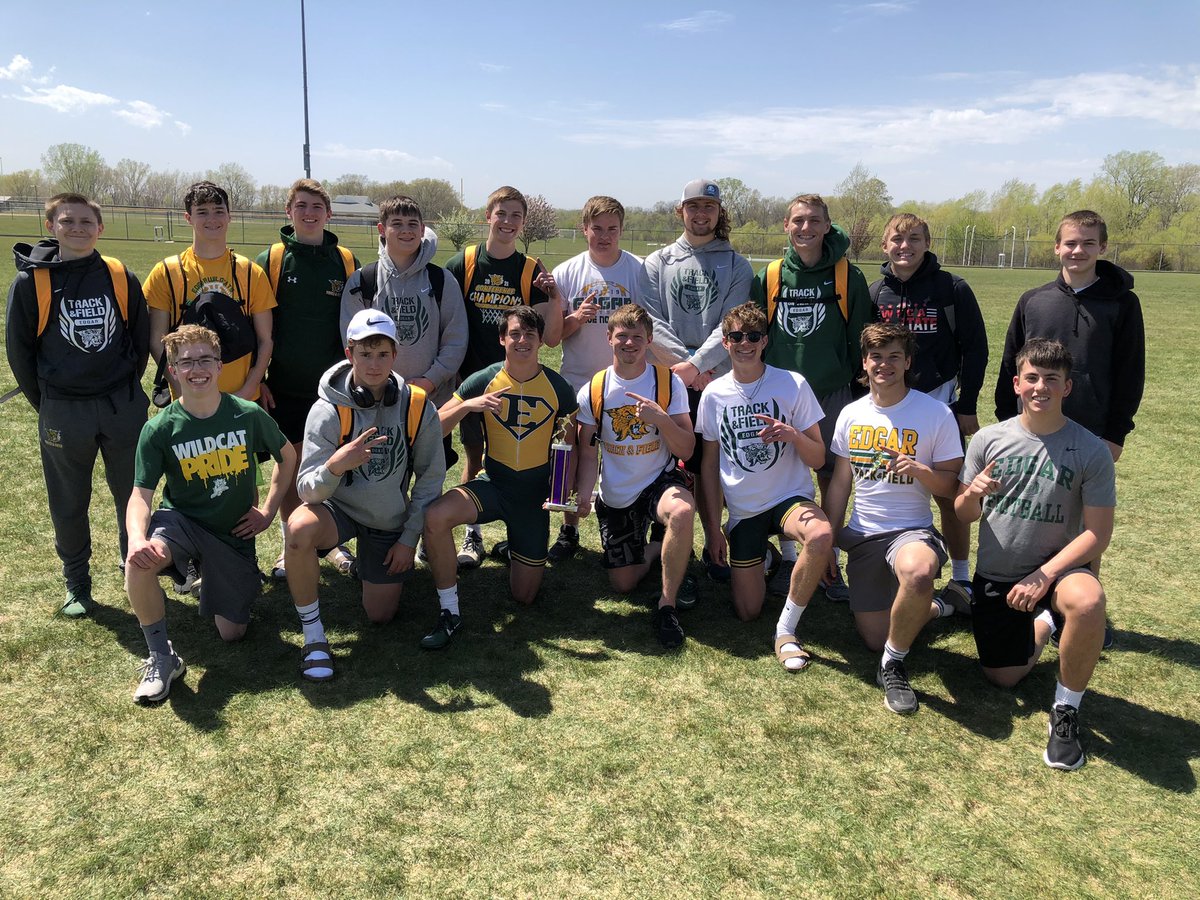 Congrats Edgar Girls &amp; Boys Track &amp; Field teams on your performances in Palmyra today! Coming home with two 1st place trophies and lots of individual hardware to go with it! It’s a GREAT day to be a Wildcat! #WildcatPride