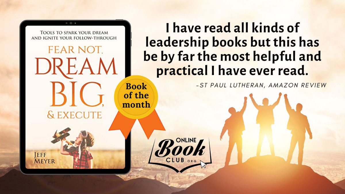 'This book is a blessing that you can go back and read and apply lessons to help you grow as a leader and a dreamer that executes plans.'

OBC Bookshelves Page: forums.onlinebookclub.org/shelves/book.p…

Jeff Meyer on Twitter: @jeffmeyer22

And FB: facebook.com/jeffmeyer222

#Christian #NonFiction