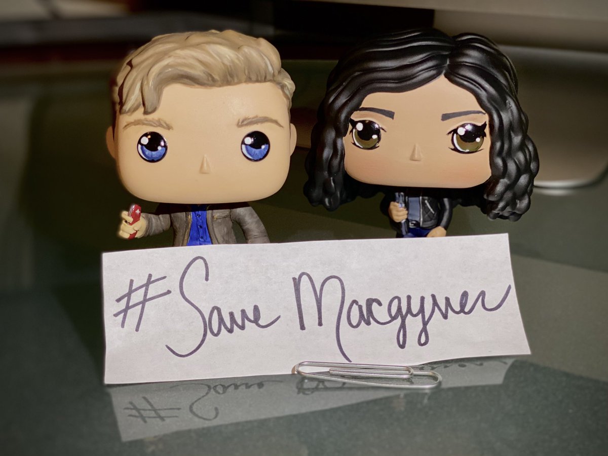 GUYS! My custom Riley Funko pop came in today! Look at how cute she is!!!! Now Mini Mac has a Mini Riley ❤️ 

Thank you so much to <a href="/LMRourke/">Lisa M. Rourke⁷</a> for the stellar work, once again! The details are 👏🏻 

#MacRiley #MacGyver #SaveMacGyver <a href="/lucastill/">Lucas Till</a> @Trizzio <a href="/MacGyverWriters/">MacGyver Writers</a> <a href="/MonicaMacer/">Monica Macer</a>