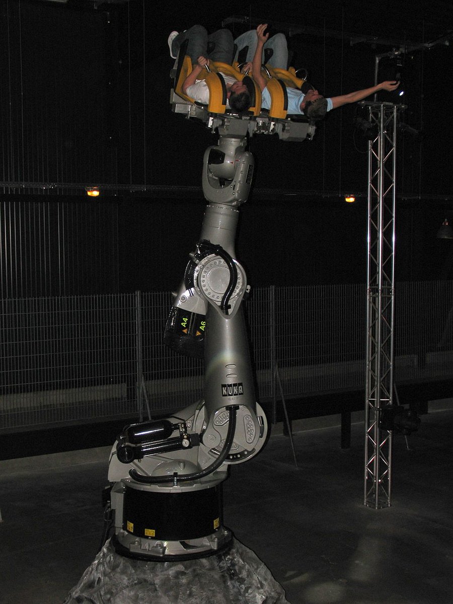 Instead of Great Hall Benches on Kuka robotic arms, it’s copies of Owlbert (but with seats and shoulder restraints) on Kuka robotic arms. A lot of the elements in the ride are a combination of screens, animatronics, and 2.5D effects (again from M&MRR).