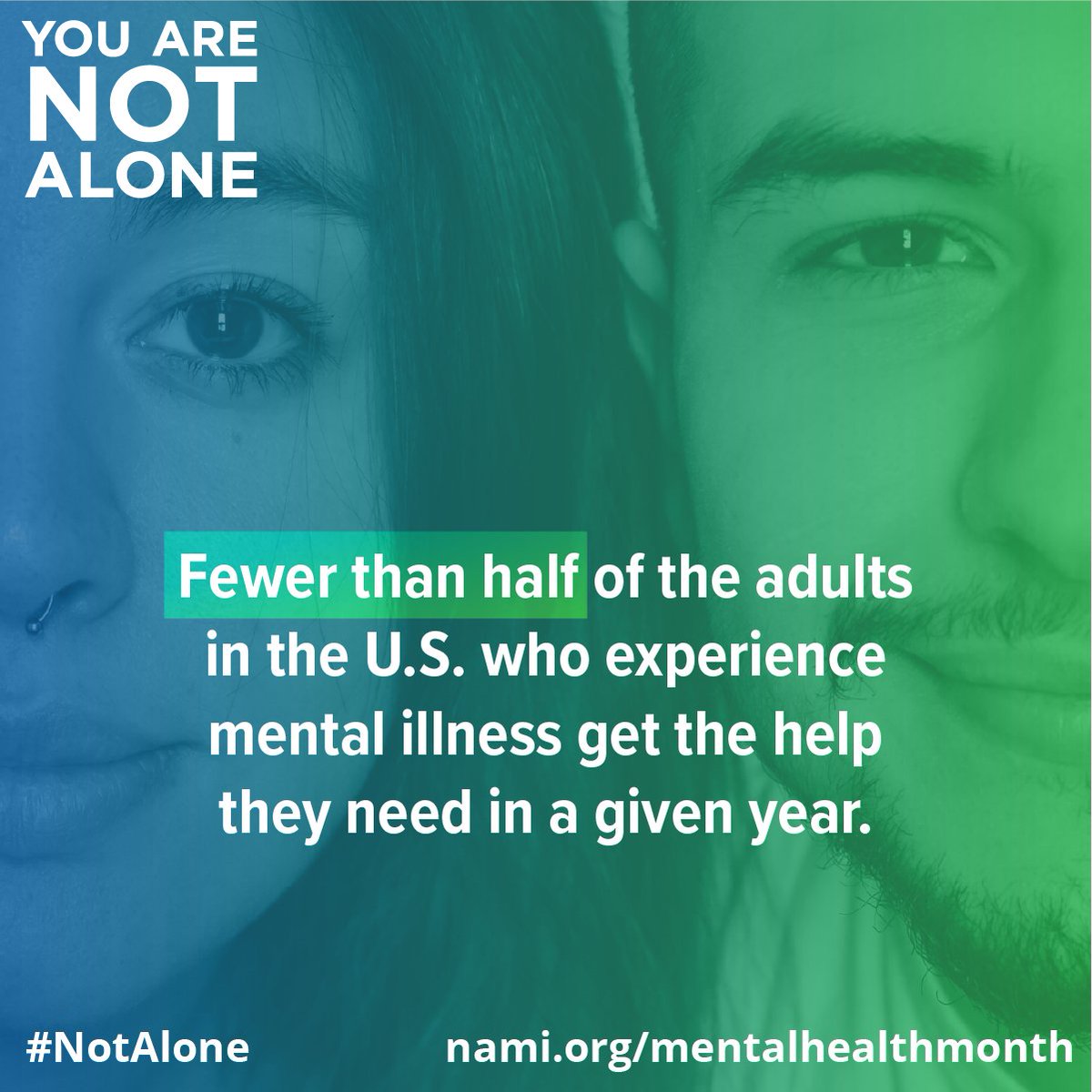 UpLiftTheApp's tweet photo. 1:5 adults in the US face a mental illness in a given year. You are not alone if you've been struggling.

And help is available. You'd seek help if you had a broken leg, right? Your mental health deserves the same treatment.

#MHAM #NotAlone https://t.co/yj0fnuueWT