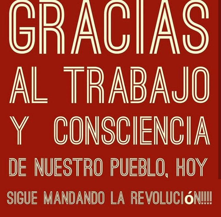 Hoy tenemos Patria que nadie se equivoque y seguiremos teniendo Patria.
#ClaseObreraSocialista 
#1May
@PatriciaDorta_ @YulitzaGuerrera
@GHA80633107 @Licha19851 @LealIrreverente @Titomara4 @SalazarGuardado @Mercede073 @will6942 @merce_fina1 @OrozcoJ1919 @FreddyOtraVez @BoYraida