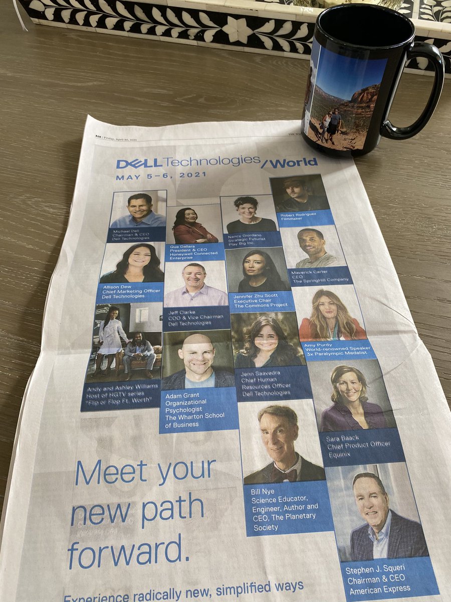 stevenjcrowe's tweet image. Happy Saturday!  Sign up for #DellTechWorld now .... 😎