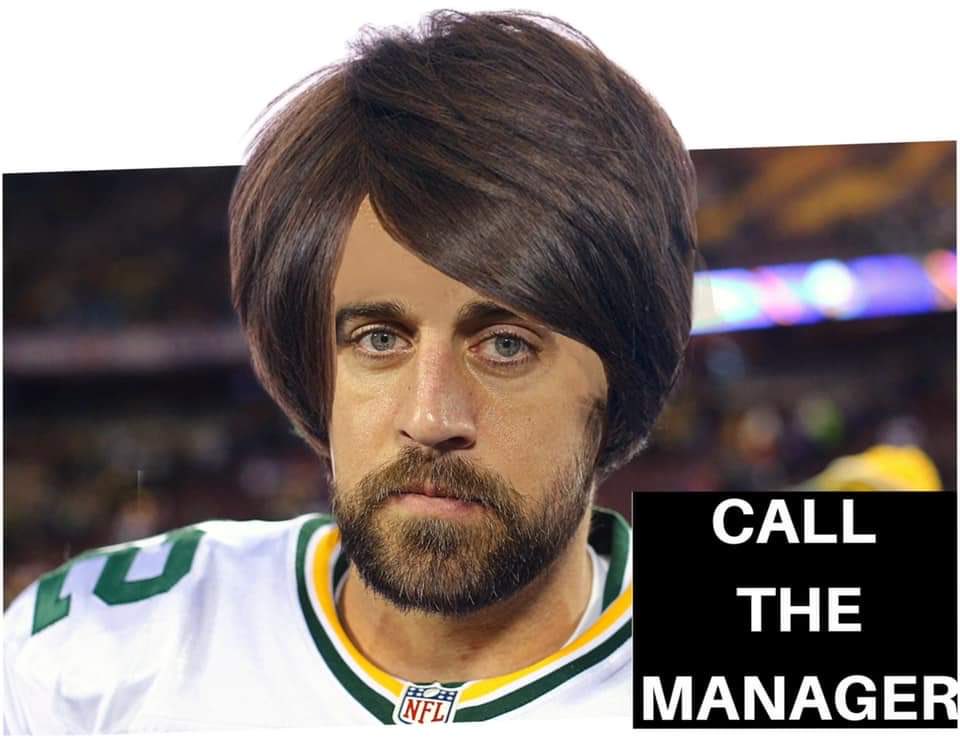 hodous's tweet image. I dub thee K-Aaron Rogers