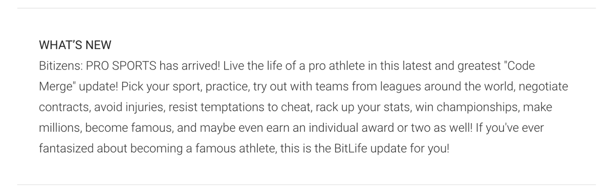 BitLifeApp's tweet photo. ‼️🤖 The PRO SPORTS UPDATE is now LIVE for all Android users! Go get those championship rings, Android Bitizens! https://t.co/PEm2dHTXNF