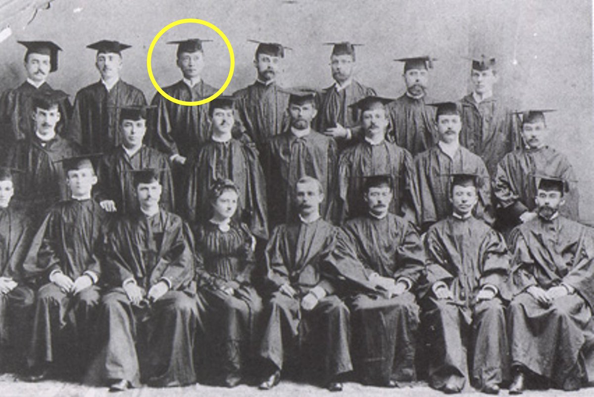 Today is the start of #AAPIHeritageMonth. If it’s one thing I want everyone to know, it’s that the first Asian-American physician Philip Jaisohn graduated from <a href="/GWSMHS/">GW SMHS</a> in 1892. A little about Dr. Jaisohn… #GWProud /1
