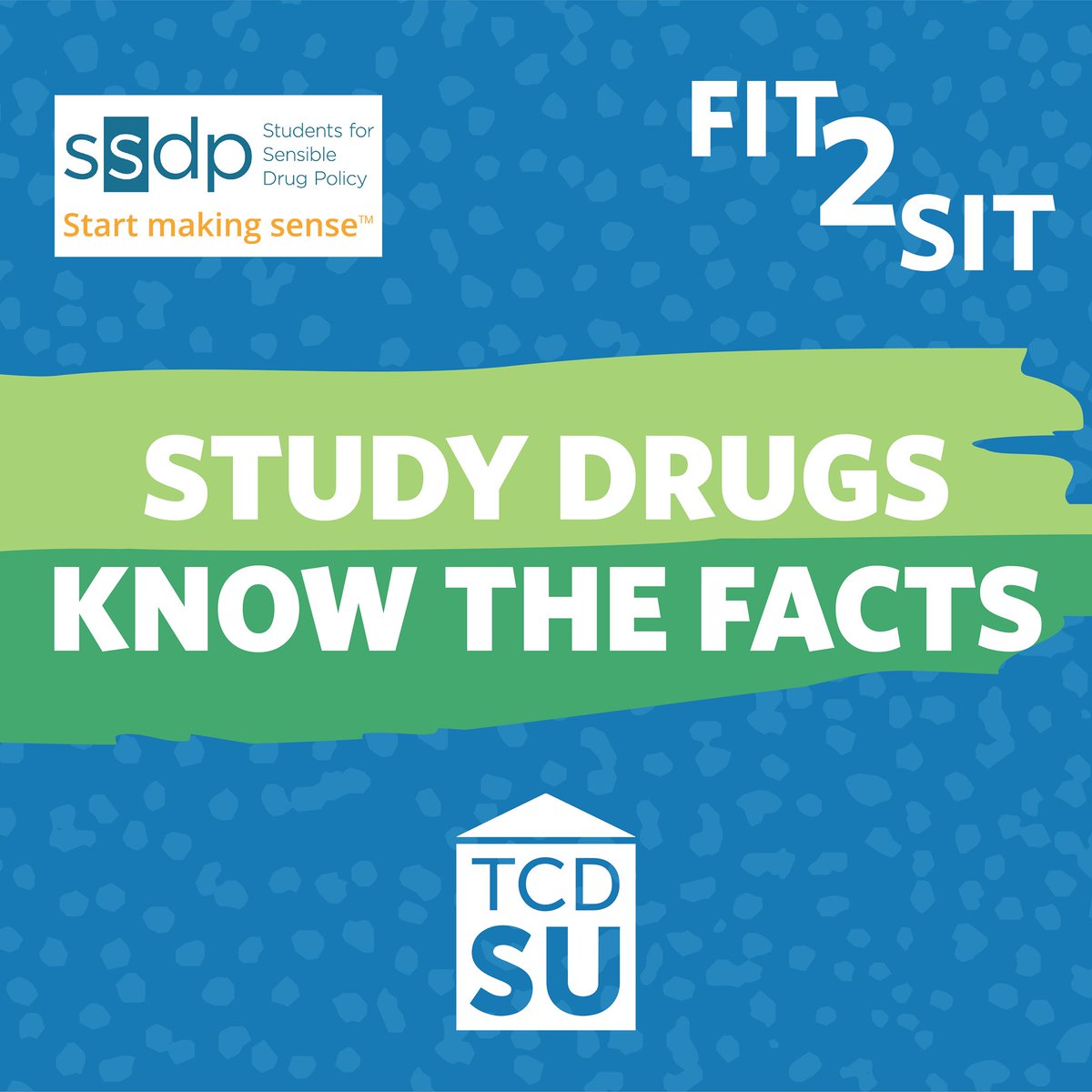 Trinity College Dublin (@tcddublin) on Twitter photo As part of #Fit2Sit, <a href="/tcdsu/">Trinity College Dublin Students' Union 🌈🇵🇸</a> has partnered with SSDP Trinity, a student network dedicated to advocating for progressive drug policy in Trinity, to bring clear, up-to-date information about Study Drugs. #TCDSupportServices
Learn more here: facebook.com/TCDSU/photos/p… As part of #Fit2Sit, <a href="/tcdsu/">Trinity College Dublin Students' Union 🌈🇵🇸</a> has partnered with SSDP Trinity, a student network dedicated to advocating for progressive drug policy in Trinity, to bring clear, up-to-date information about Study Drugs. #TCDSupportServices
Learn more here: facebook.com/TCDSU/photos/p…