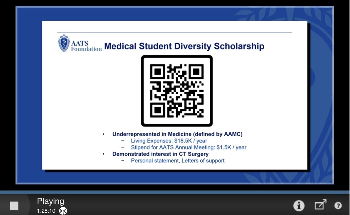 Incredible announcement!!!!! What a tremendous opportunity and demonstration of commitment to the future of CT surgery!!!!! Thank you President ⁦<a href="/MarcMoon_AATS/">Marc Moon, M.D.</a> and colleagues!!!!!⁩ #AATS2021 ⁦<a href="/AATSHQ/">AATS</a>⁩ ⁦<a href="/ThoracicStudent/">TSMA</a>⁩ ⁦<a href="/TSRA_official/">TSRA</a>⁩