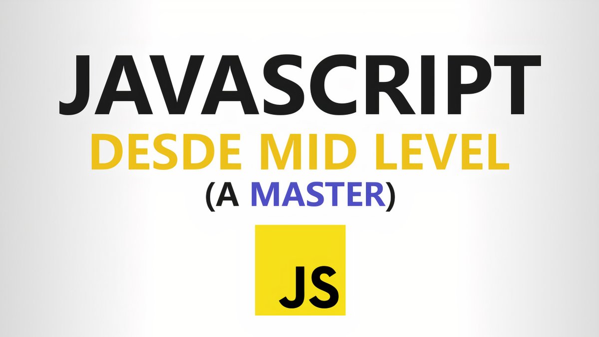 SoyDalto's tweet image. Curso de JAVASCRIPT desde CERO (Completo) - Nivel Master
Ya está disponible el nivel Master (9 horas) del curso de Javascript de mas de 50 horas. Gracias por acompañarme a finalizar este tercer nivel y poder aportar mas contenido gratis.
Enlace: youtu.be/EbMi1Qj4rVE