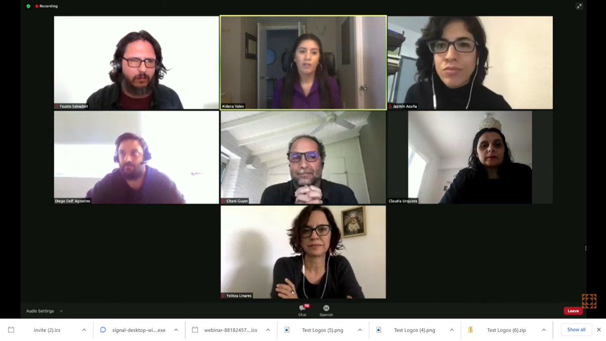 Panel de discusión sobre sostenibilidad de medios digitales en América Latina empieza en #isoj2021 con los ganadores de #fondovelocidad, moderado por @aldyvales de @icfj. @sembramedia @luminategroup