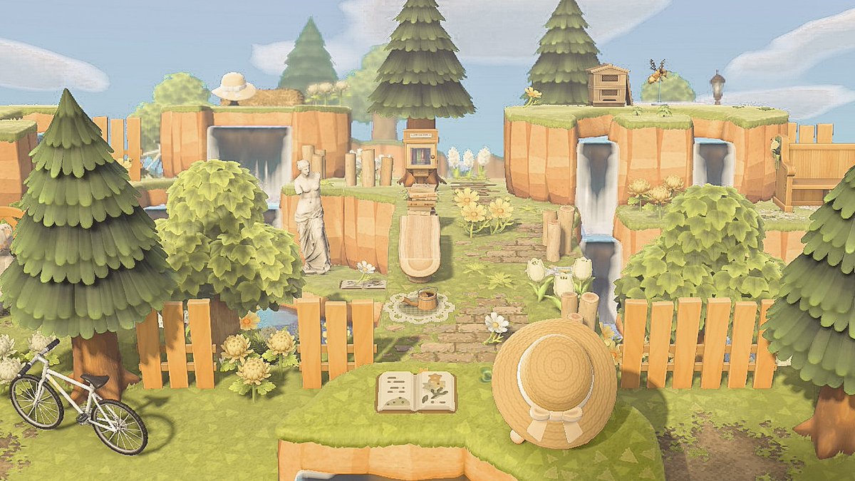 cupofsar's tweet image. terraformed areas that i’m proud of (still need to work on my cliff decorating skills pls help)
#ACNH #ACNHDesign #AnimalCrossingNewHorizions