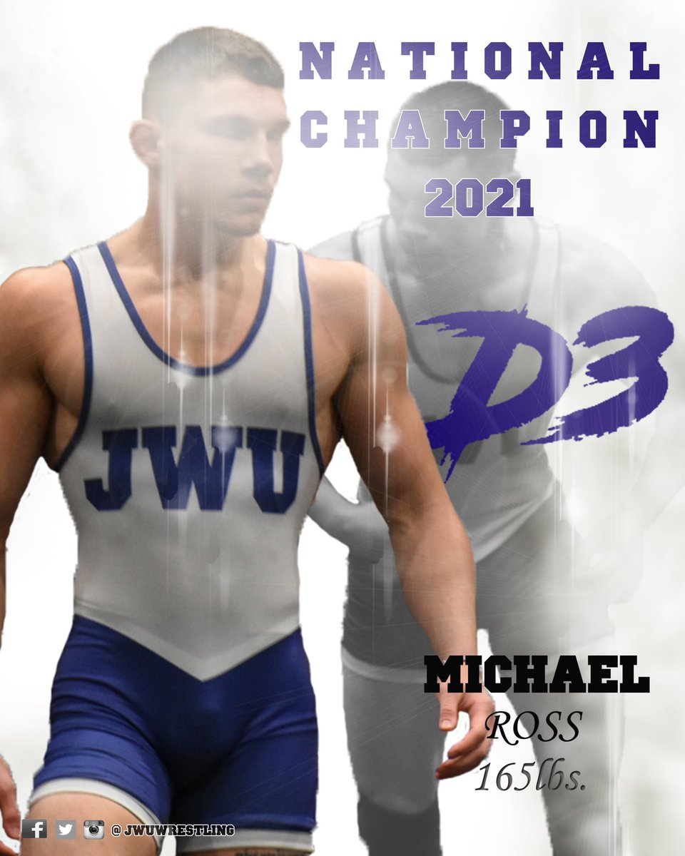 JWUWRESTLING's tweet photo. What is better than 2?  How about 3!!! Welcome our Third National Champion  from the D3 College National Championship... 165 lbs. Michael Ross!!! #NationalChampion #WINatEVERYTHING @_mike_ross_ https://t.co/rWz02YpMZs