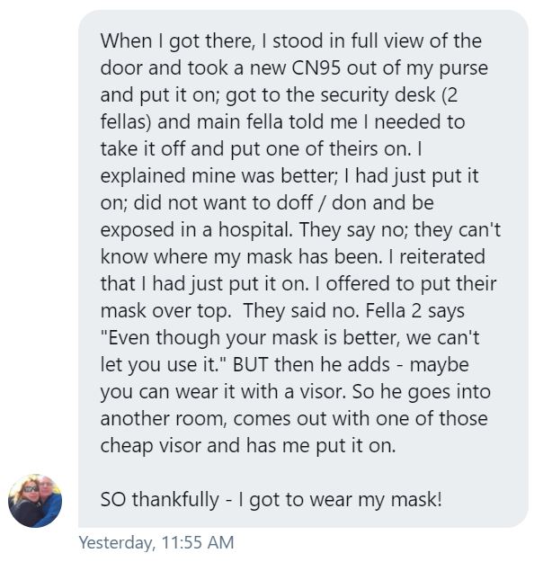 3/ Here's my friend Annamaria's experience this past Thursday when she went to  @NGHSimcoe for her second vaccination, shared with her permission