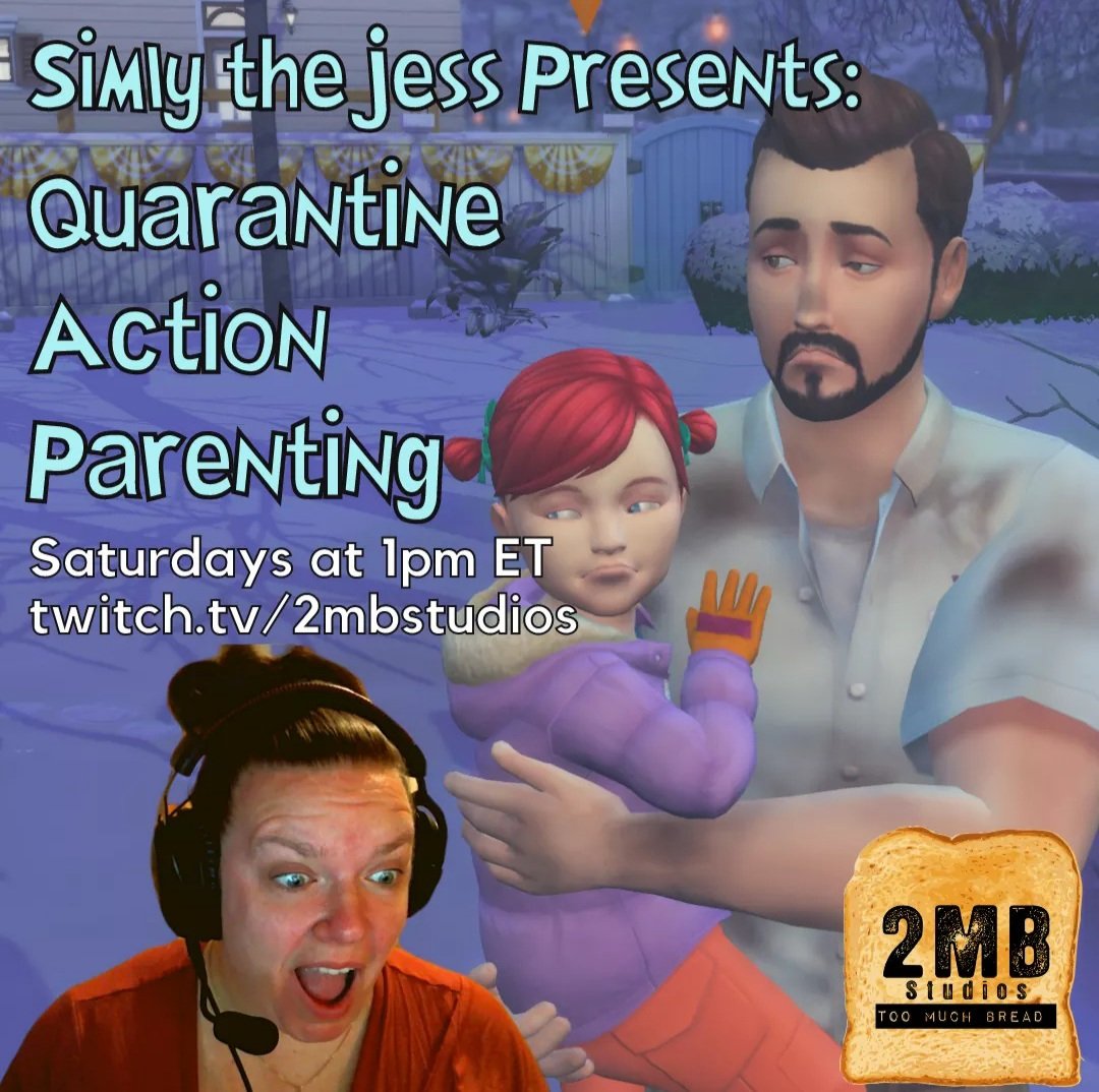 2MBStudios's tweet photo. Today:

1pm EDT. Jess raises wrestlers as Sims. The @QAWisWAR universe, expanded.

8pm EDT. Roleplaying. With character. 
@MuralGoblin

10pm EDT. The storytelling show where performers cut their yarns short. @kykrebs @BethanyVanDelft @EmilyRuskowski 

https://t.co/hA7wwarWEy https://t.co/lftYxDkn3U