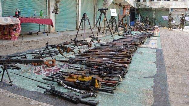 These are some of the recoveries made during Operation Zarb-e-Azb. Most of these weapons, IEDs/bombs, ammunition etc were recovered from Miranshah Bazar, which had huge compounds to store these. TTP used the same for their terrorist activities and blasts in different cities.