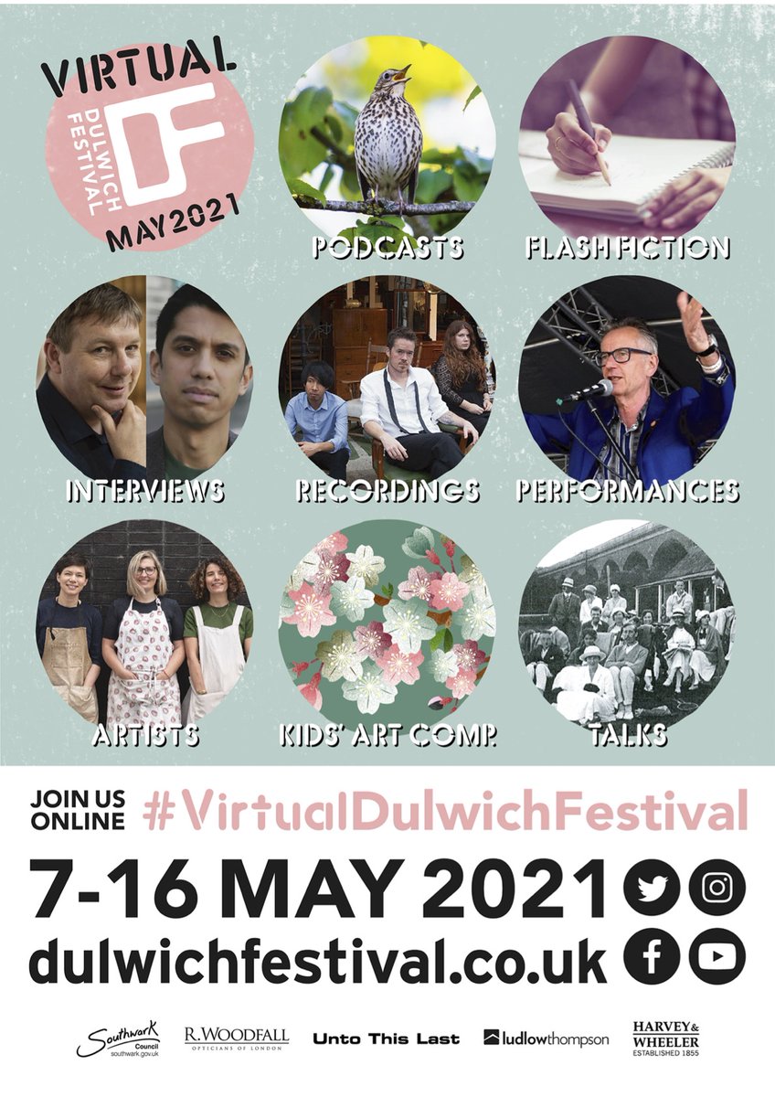 #VirtualDulwichFestival: 📣Oodles of authors appearing in the Festival so bag your books ahead of the events @DulwichBooks order via website link in their bio.  Fascinating must-reads from @samleesong @HarrietLamb_ @dannydorling @AliceMCastle @MarianneKav @HesterVaizey