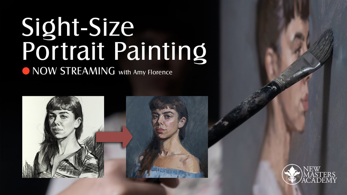 NMA_Arts's tweet photo. Sight-Size Portrait Painting: Now Streaming!

In this brand new course from London-born professional painter and instructor Amy Florence, you will learn to paint the portrait using the #sightsize technique.

This course is included with any NMA video subscription.

#arteducation https://t.co/u0Il5Sx10z