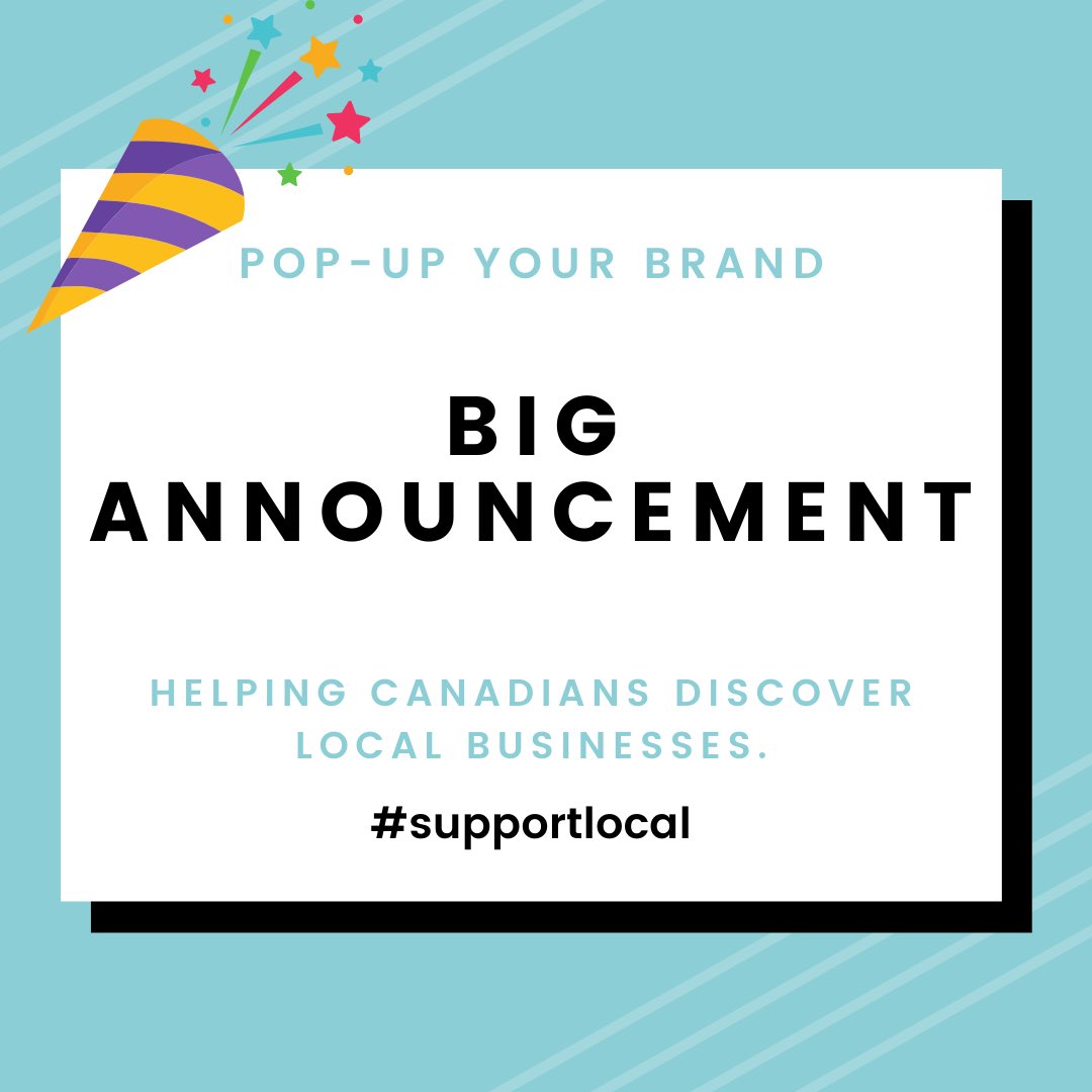 (Plz RT) BIG ANNOUNCEMENT 2/2! Come celebrate our NEW website launch (POPTikR.com)! 
Check it out and join us on Instagram: (every Canadian should be here!) Instagram.com/POPTikR.com
It’s the #1 thing you can do #SupportLocalCANADA!🇨🇦
Help us get the word out!