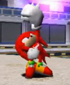 Up Tilt: Knuckles does an uppercut (Based on an unused attack from Sonic Adventure)