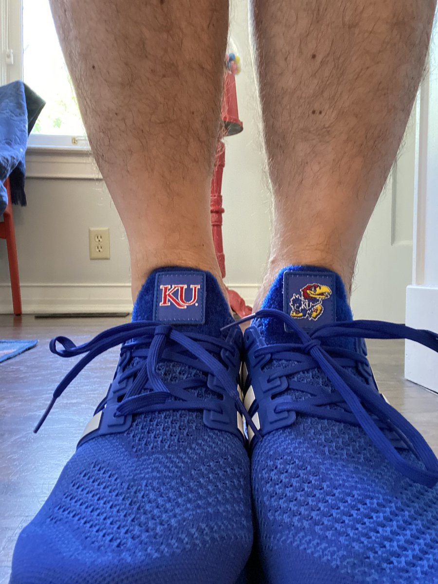 Matt Lineberry (@testtransformed) on Twitter photo Thanks so much for the awesome surprise P&T gift, <a href="/DougGirod/">Doug Girod</a>, @KUEVC_Simari, and all!
This goes perfectly with the terrific Jayhawk kicks I got myself to celebrate!
<a href="/KUMedCenter/">KU Medical Center</a> <a href="/UnivOfKansas/">University of Kansas</a> Thanks so much for the awesome surprise P&T gift, <a href="/DougGirod/">Doug Girod</a>, @KUEVC_Simari, and all!
This goes perfectly with the terrific Jayhawk kicks I got myself to celebrate!
<a href="/KUMedCenter/">KU Medical Center</a> <a href="/UnivOfKansas/">University of Kansas</a>
