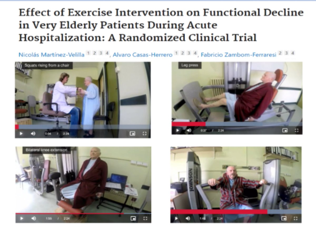 Effect of Exercise Intervention on Functional Decline in Very Elderly Patients During Acute Hospitalization

💪Great to see progressive strength training implemented for hospitalised older adults in this study 

#StrengthSavesLives

pubmed.ncbi.nlm.nih.gov/30419096/