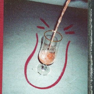 Through this analysis, we can see that the marker sketch indicates an action as context to the entire collage. The party popper was popped, the drink will be filled, the toast made with love and the camera film has snapped memories.