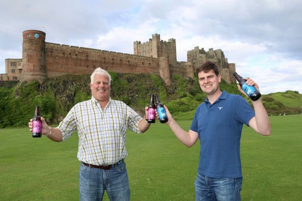 This thread has (again) gone away from food and farming. So here’s me and dad with some Bamburgh beer that we had made for the gift shop. Brewed, of course, by using  malting barley and hops