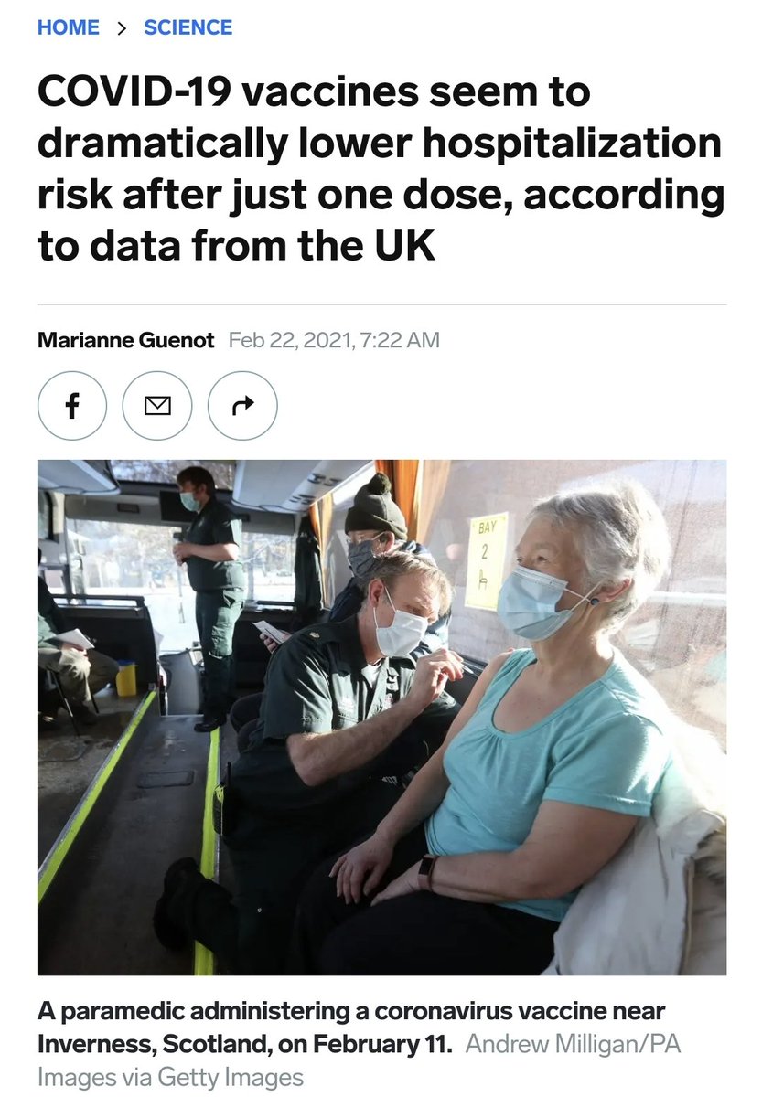 Are you ready for a long painful Twitter thread on vaccine strategies?Let's start with these two conflicting headlines. One says delaying 2nd doses is dangerous. The other says that a 1st dose blitz is highly effective.Ready for the kicker? Both are correct.