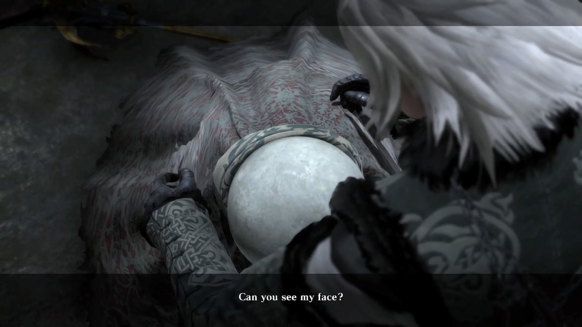 4vesperia's tweet image. لما اول مره ايميل يشوف وجه نير ☹️😢

Emil you’re cute and cool no matter what you look like 
#NieRReplicant