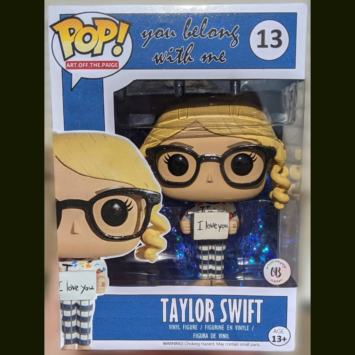 art.off.the.paige on Instagram: Taylor Swift You Belong with Me Custom Funko  Pop! Another one of these! I'd just like to point out that my lines are  getting much better on the pants