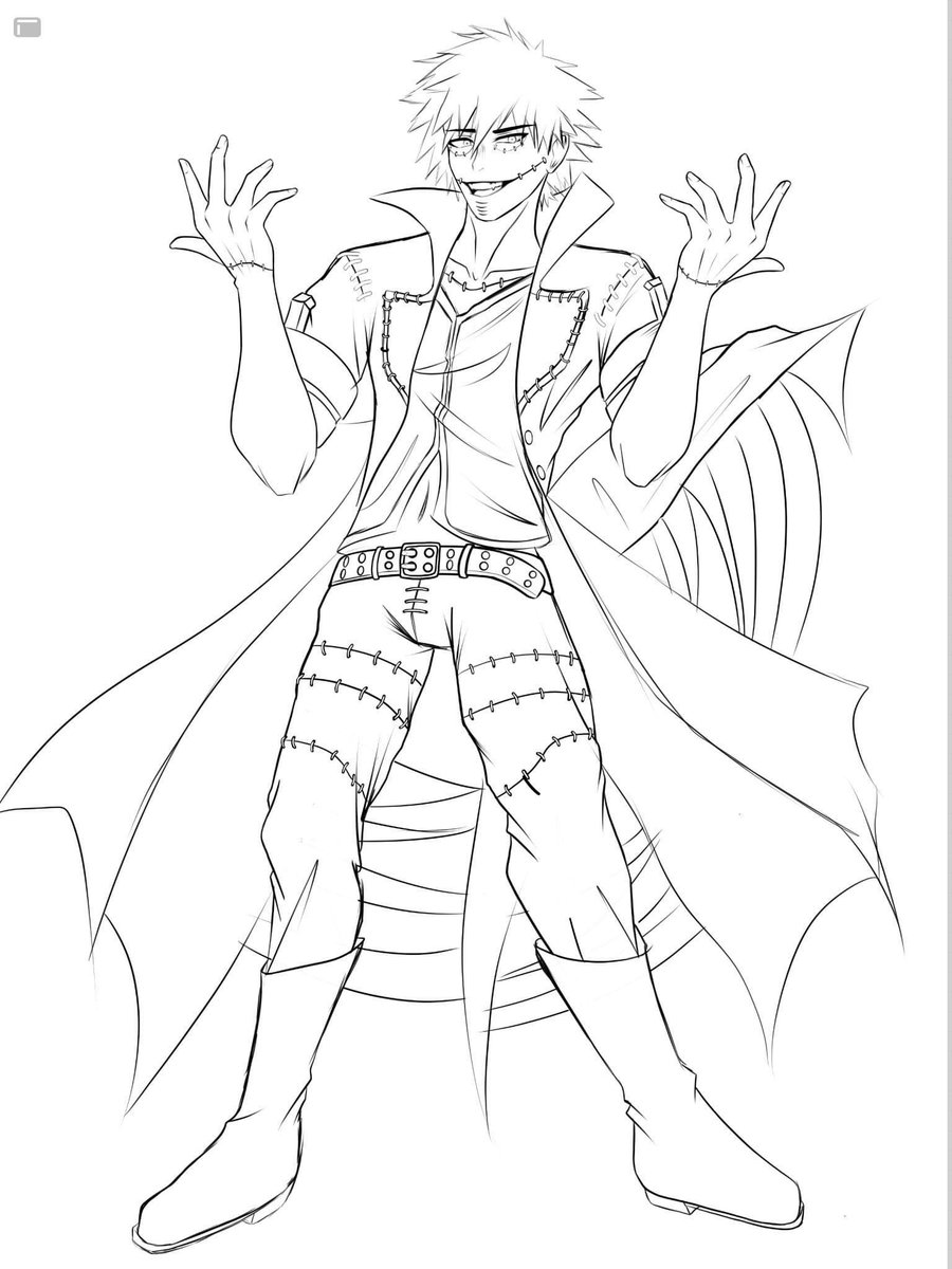 Dabi Coloring Pages Mha - Gostoimenso Wallpaper