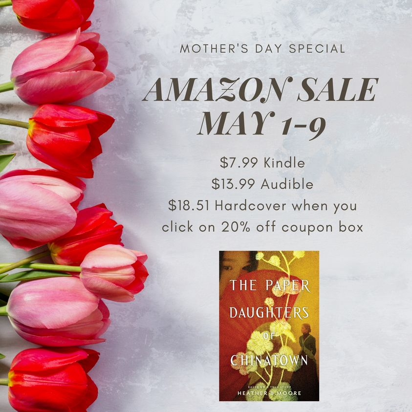 Sale starts today!
All three versions of The Paper Daughters of Chinatown are at their lowest price on Amazon here: amzn.to/3bcJbfl
#thepaperdaughtersofchinatown
@ShadowMountn