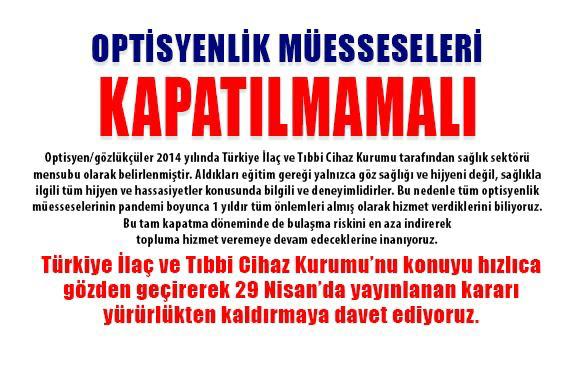 AhmetCa07164237's tweet photo. Gözlükçüler bir sağlık kuruluşudur. 
#gözlükçülersağlıkkuruluşudurkapatilamaz https://t.co/PFA4EwTv1F