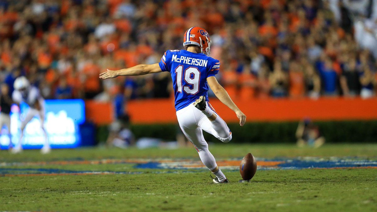 FIRST KICKER OFF THE BOARD Bengals 5th RD: Evan McPherson, Florida.