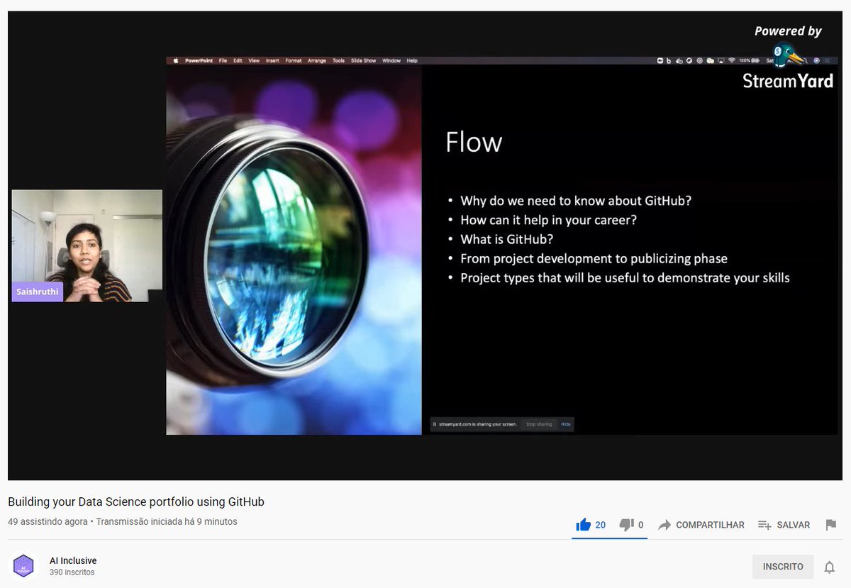 AI Inclusive (@aiinclusive) on Twitter photo Join us on YouTube 🔴📽
Building your Data Science portfolio using GitHub
➡️ youtube.com/watch?v=-NMliY… Join us on YouTube 🔴📽
Building your Data Science portfolio using GitHub
➡️ youtube.com/watch?v=-NMliY…