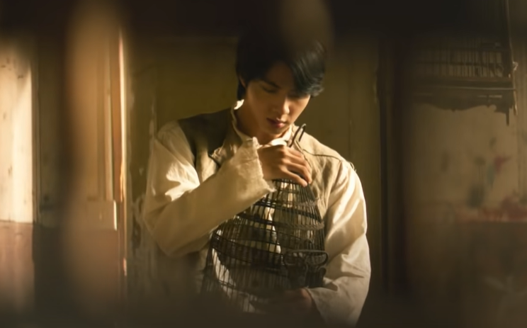 The way Jin cradles the dove and seems sad to see it dead, we can assume that Jin was one of Noah's faithful family members who survived the flood and took the dove on the ark with them. The dove isn't dead, as it's the same one which helped them find land later on.