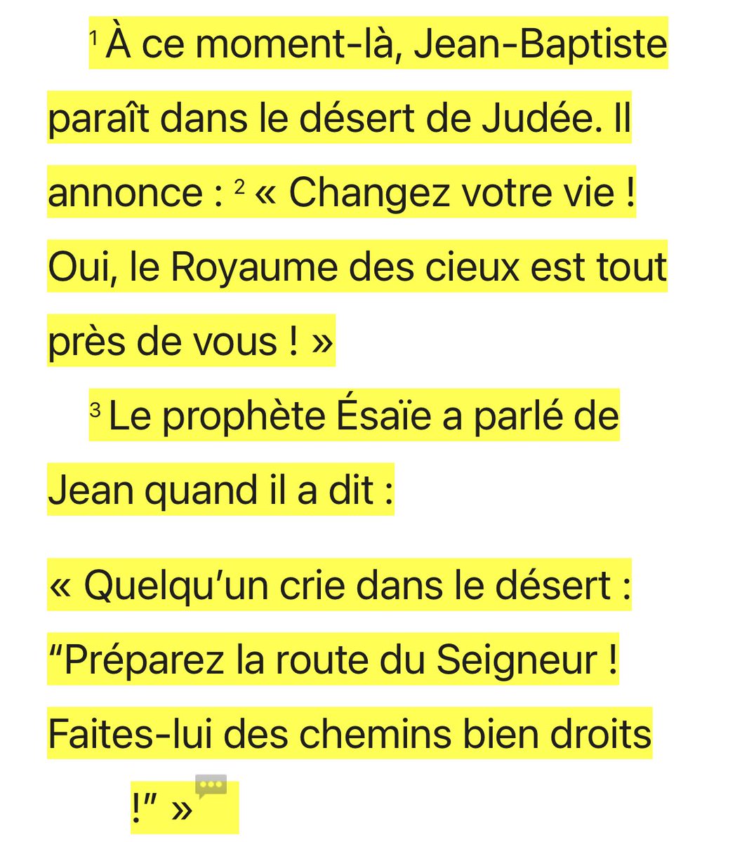 Prophétie accomplie en Matthieu 3:1-3 et Luc 1:76