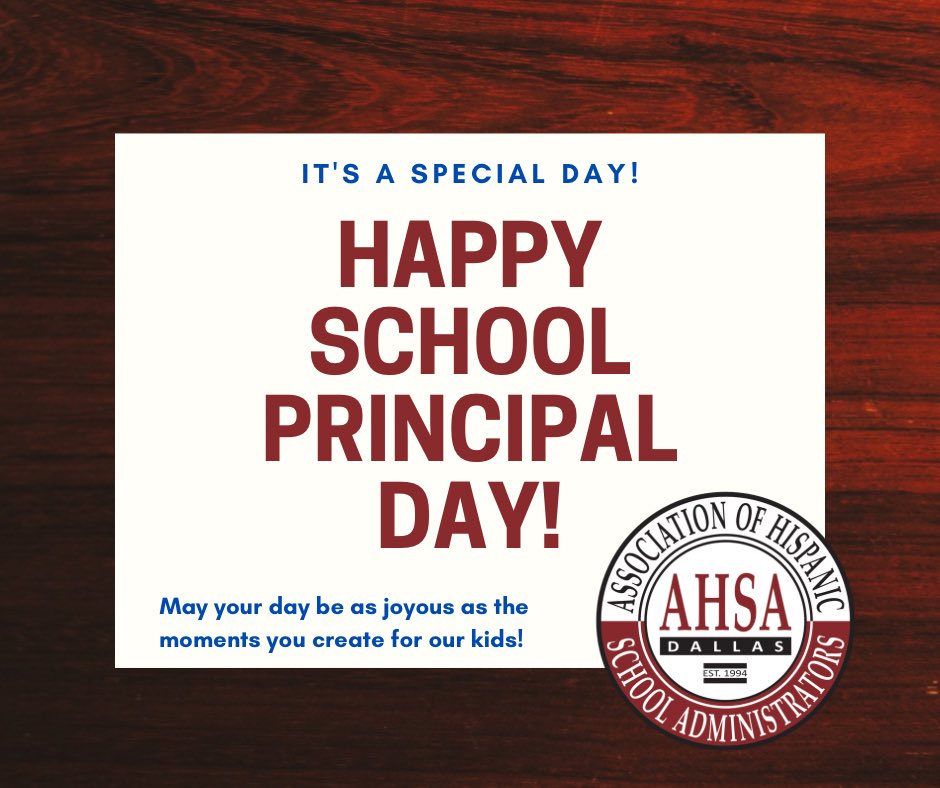 Today we THANK and recognize all of our phenomenal AHSA principals!  We appreciate you all year long! #happyprincipalsday