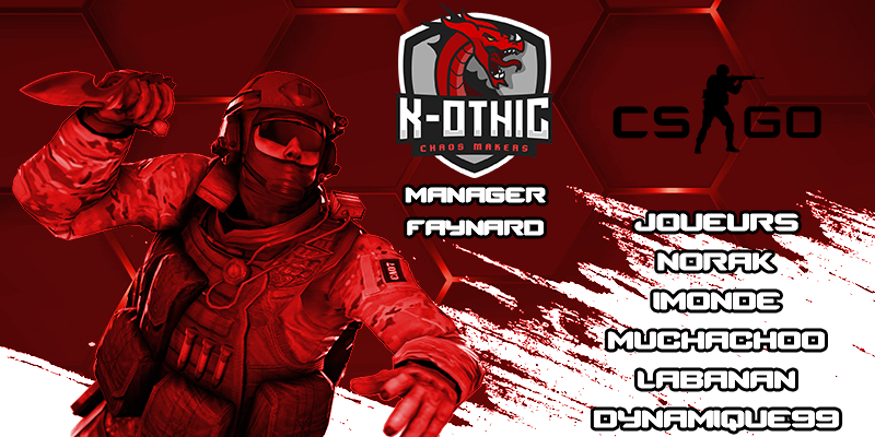 k_othic's tweet photo. 📢Notre équipe pour la saison ESEA
👉Je vous présente nos 5 joueurs qui feront la saison ESEA sous nos couleurs😍
@Faynard1 (manager)
@DynaMique99
@n0rakcs
@GOLDORAAAK
#LaBaNaN
@iMonde3
⚔️🐉On leur souhaite bon courage et bonne chance pour cette saison. 👏
#KOmakers 🔥 https://t.co/LjDInLRMq6