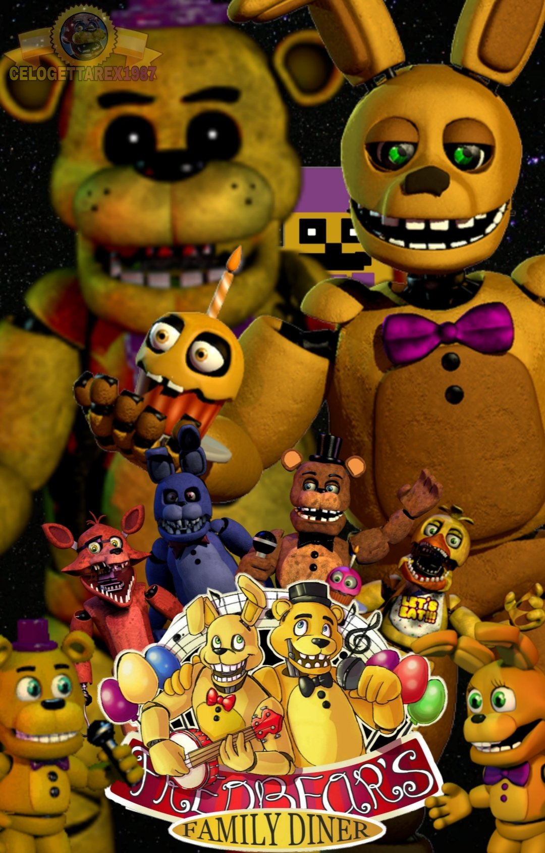 Fredbears Family Diner: Part 1 - Spring Bonnie And Fredbear! 