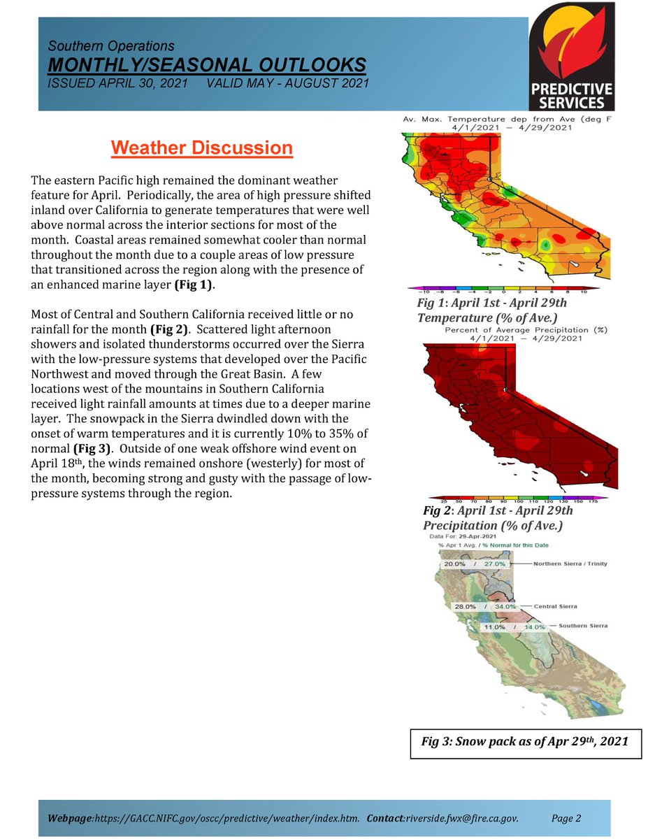 JhawkFire's tweet photo. 1/ #SouthernCalif #Wildfire #SoOps #PredictiveServices Outlook. May-Aug 2021. #FireWeather #FireFuels #FireBehavior. file:///E:/Documents/Twitter/PredServ%20Outlook/PredServ~May-Aug2021/PredServ~May-Aug2021Outlook~01may21.pdf
@sawti_forecast @NWSLosAngeles @NWSSanDiego @RichIMET https://t.co/O7cjVXVZCQ