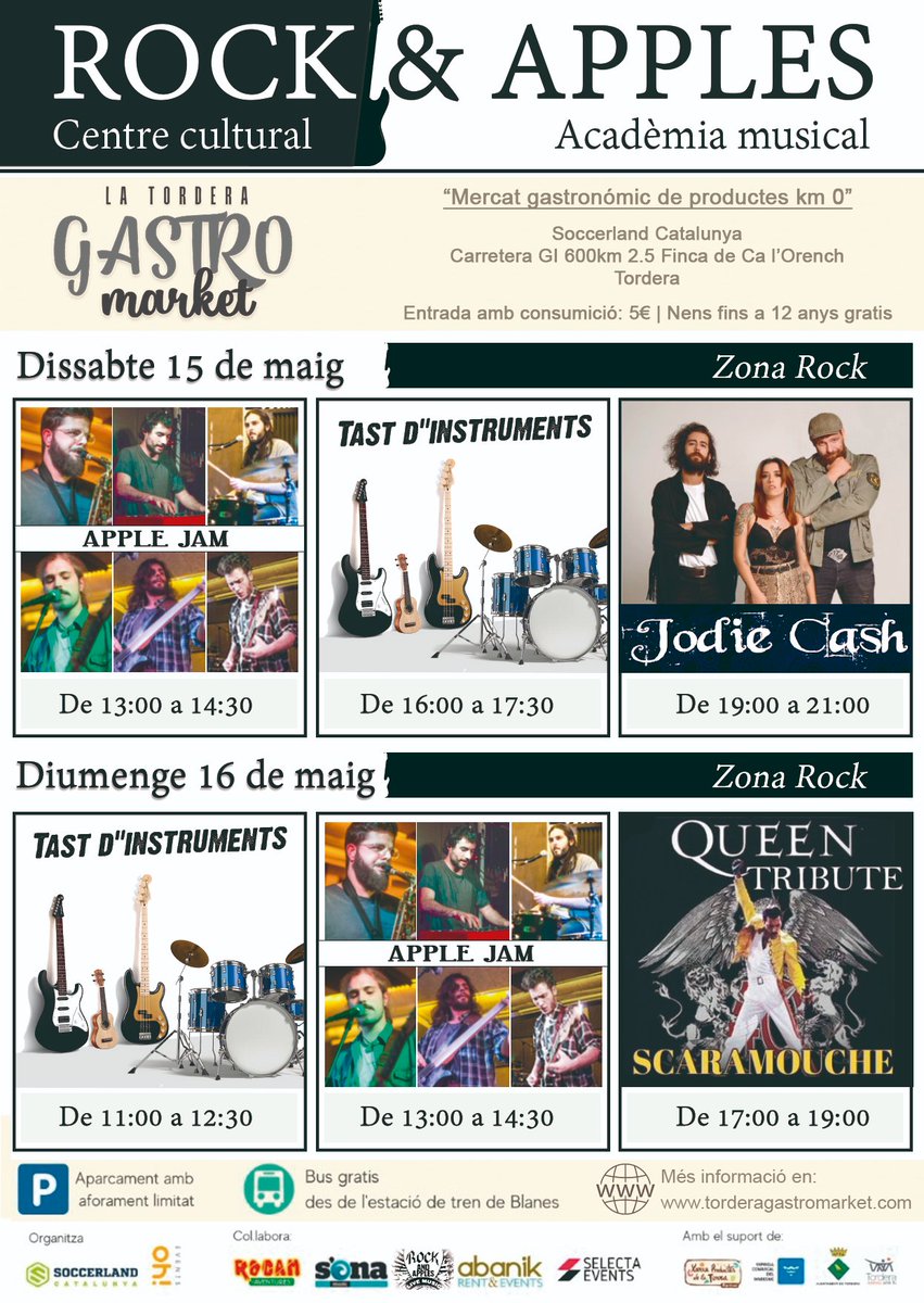 Volvemos a la carga los dias 15 y 16 de mayo en el Gastromarket de Tordera! Al aire libre y para toda la familia!