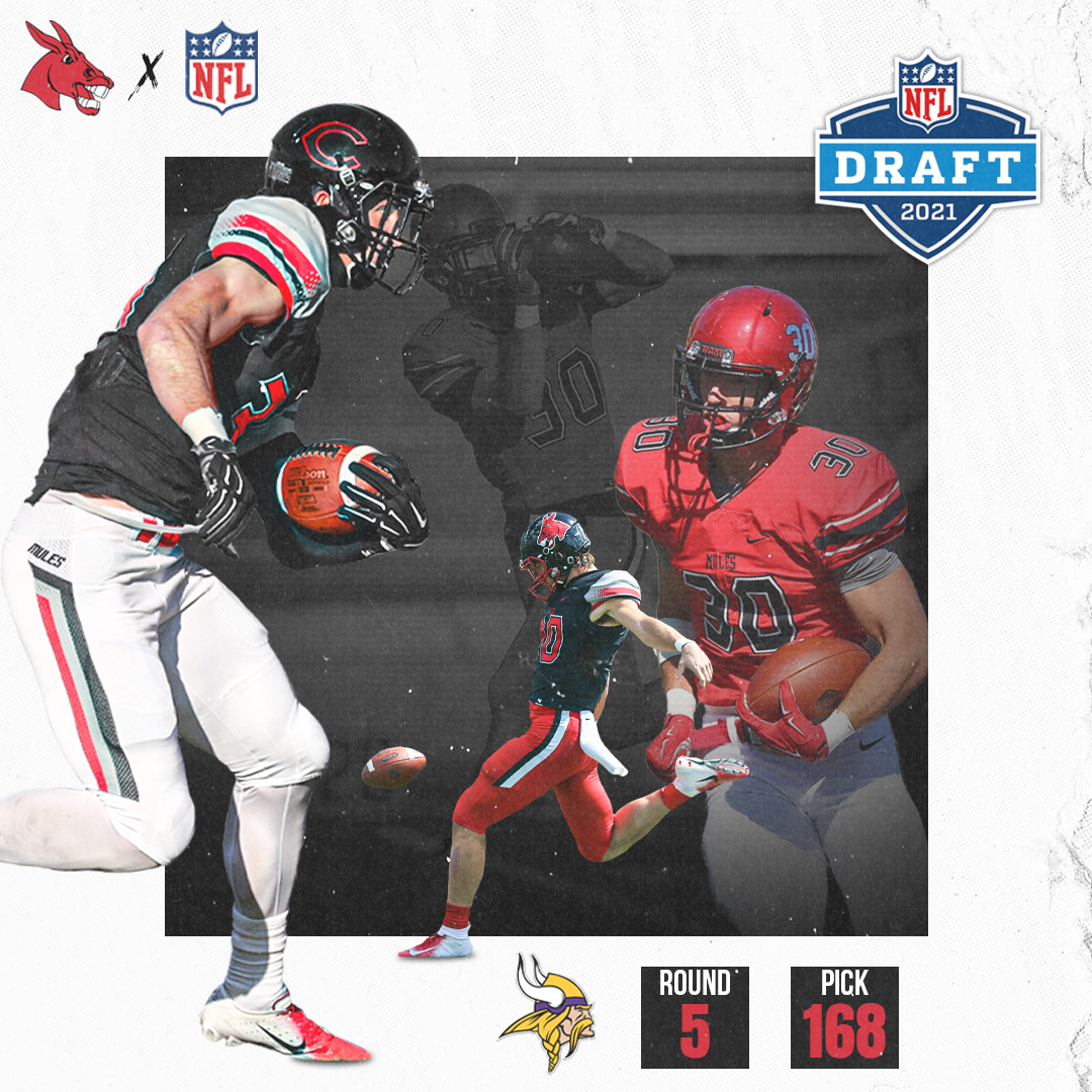 With the 168th Pick in the 2021 #NFLDraft the <a href="/Vikings/">Minnesota Vikings</a> select <a href="/Zdav30/">Zach Davidson</a>!

Congratulations Zach! We're excited to watch you at the next level!

#MuleBrothers
#MulesForLife
#teamUCM
