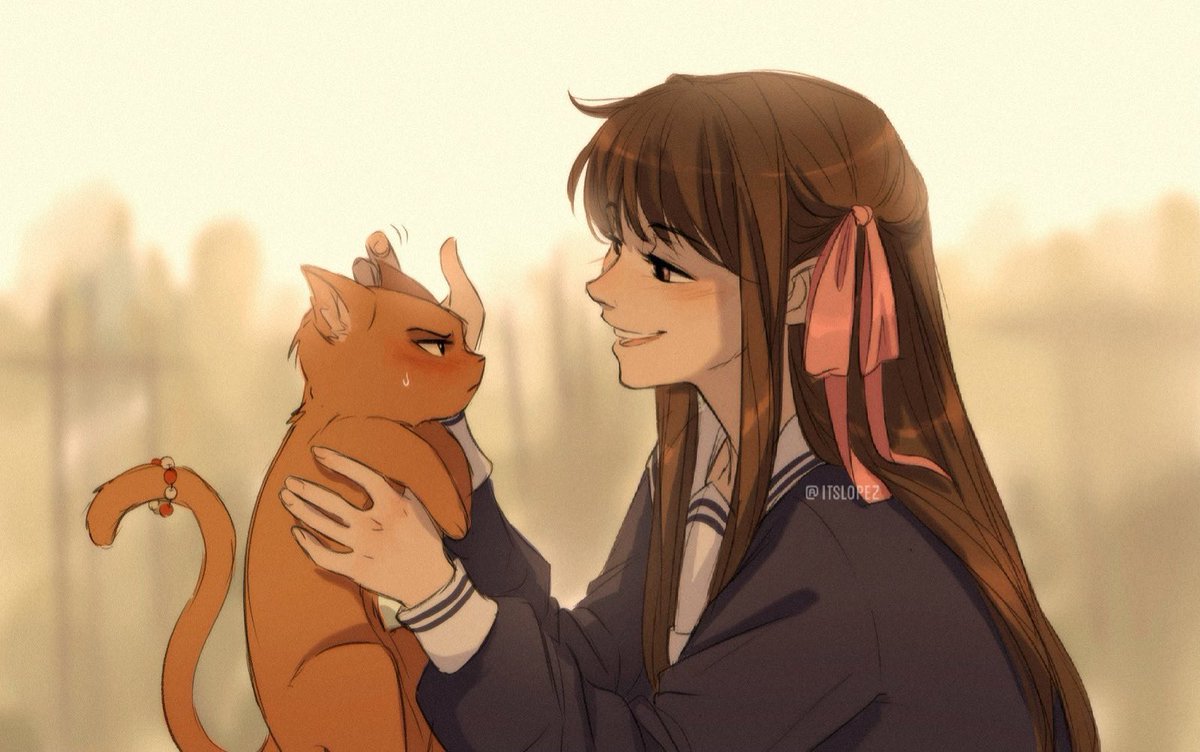 “I’ve always loved the zodiac cat🐱” #fruitsbasket #tohruhonda #kyosohma