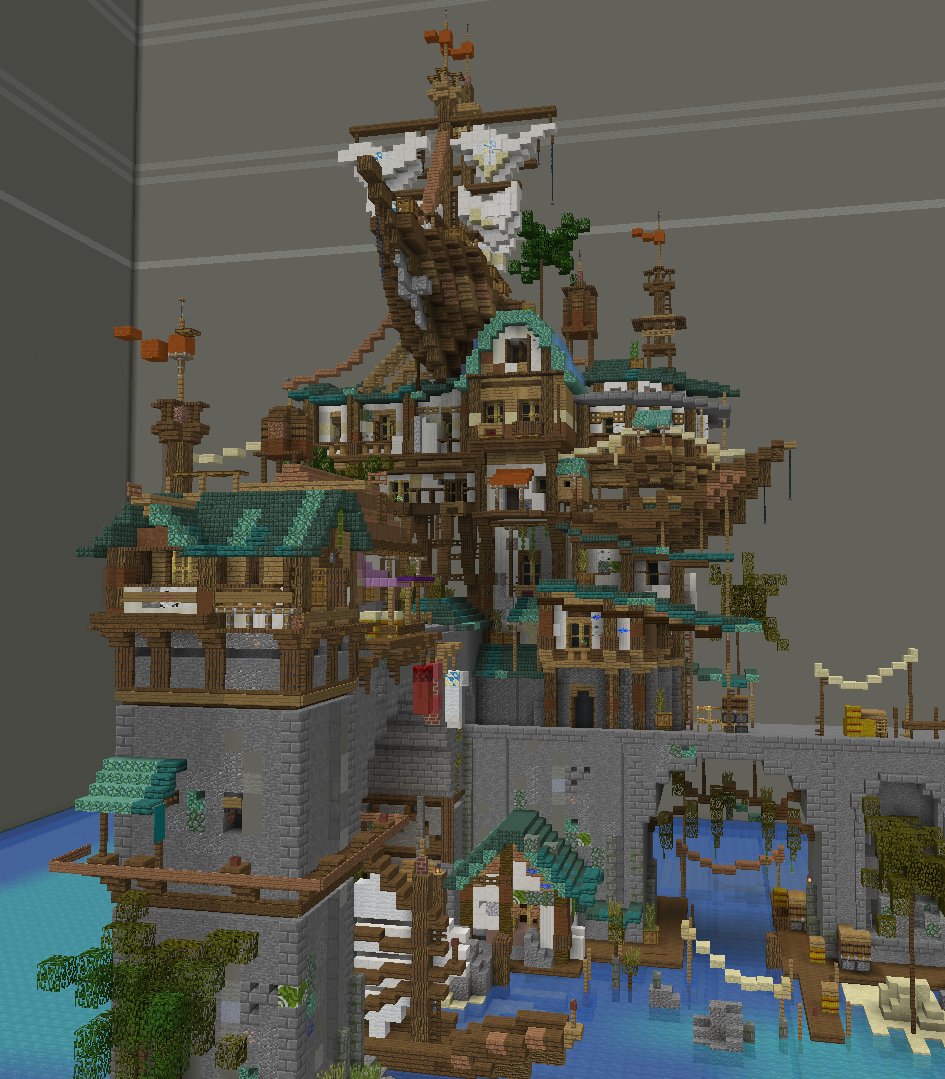 Un1ty__'s tweet image. Hi!
I built pirate's shelter with @buctful_ 
Built on @BuildersRefuge 

 #Minecraftbuilds
#minecraft建築コミュ #Minecraft