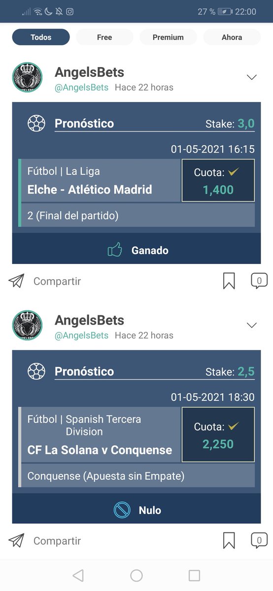 AngelSBets's tweet image. ✔️🎯 Por aquí os dejamos algunos de los pronósticos de hoy 😉

#tips #Pronostico #Dinero #futbol
