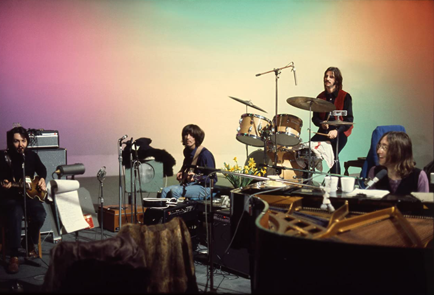 TheBeatlesGet's tweet photo. The film draws from material originally captured for director Michael Lindsay-Hogg's 1970 documentary of the album. #TheBeatlesGetBack #TheBeatlesGetBackMovie https://t.co/JQ0jM7fv7R